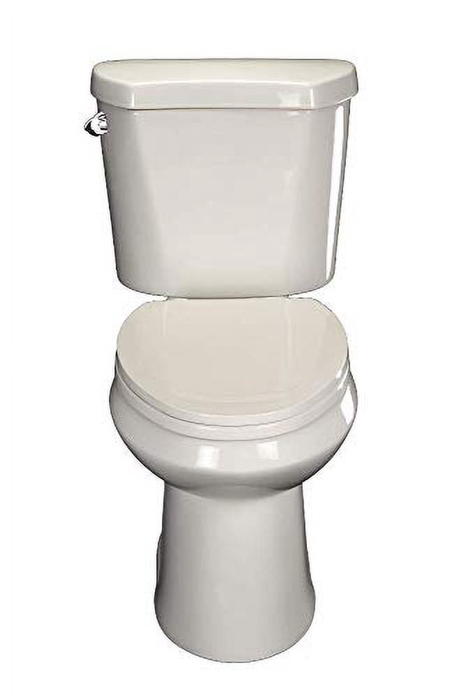 Centoco 1700SC-001 Elongated Plastic Toilet Seat with Safety Close, White
