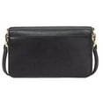 thumbnail image 5 of Kate Spade New York Women's Madison Saffiano Leather Small Flip CrossBody Bag, Black, 5 of 5