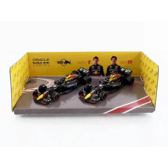 BBURAGO 1/43 - RED BULL Pack 2 Car Set RB20 - 2024 (M. Verstappen - S. Perez)