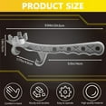 thumbnail image 6 of 3 in 1 Bucket Opener 5 Gallon, Aluminum Bucket Lid Opener, Multi-Functional Bung Wrench Cap Remover Tool for Prying Twisting Small Large Metal Plastic Can Pail Home Industrial Use (2 Pack), 6 of 8