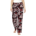 thumbnail image 2 of Lsque Snake And Rose Print Women's Pajama Pants, Lounge Pant - Comfortable Home Wear,Elastic Waistband, Stylish Design-Medium, 2 of 9