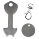 thumbnail image 3 of Carrito de metal Llave de de material acero inoxidable 2 Carritos de extraíbles Moneda Fichas Bolsa Colgante Decoración, 3 of 8