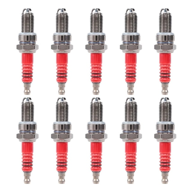 10 Pcs 3-electrode Spark Plug D8tc For 125cc 150cc 200cc 250cc Motorcycle Scooter Atv Quads