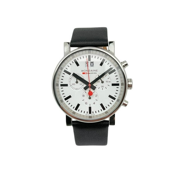 Mondaine Evo Big Steel 40mm Black Dial Mens Quartz Watch A690.30304.11SBB