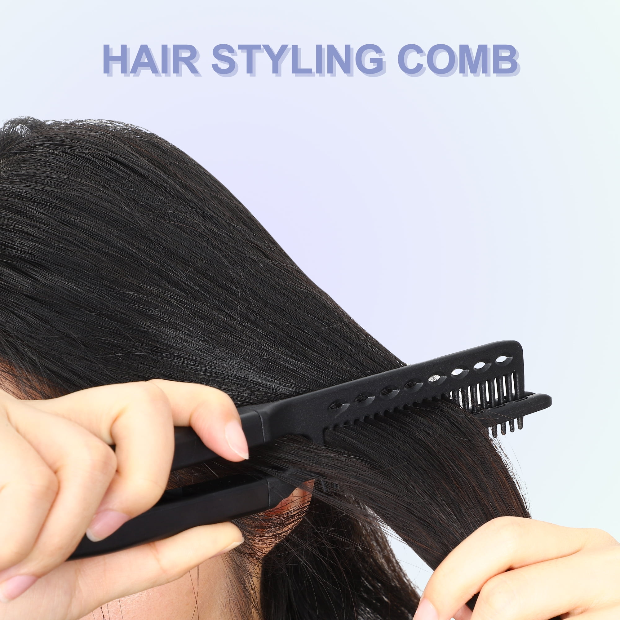 Unique Bargains Hair Straightening Comb Heat Resistance Home Straightener Styling Comb
