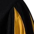 thumbnail image 5 of Mens T-shirts Men's Casual Loose Fit Stand Collar Shirt With Tie Detail Color Block Design For Daily Wear Comfortable Non Stretch Fabric All Season Mod Bod Tops Long Sleeve Shirt Men Yellow XL, 5 of 6