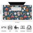 thumbnail image 5 of Long Mouse Pads for Desk,Blue Baseball Stadium Pattern Desk Mats on Top Of Desks, Desk Mouse Pad Extra Large with 3mm Non-Slip Base and Stitched Edge for Gaming,Office,Work,Home 47.3"x23.6", 5 of 6