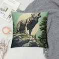thumbnail image 2 of COMIO  Cute Wolf Throw Pillow Covers for Couch Sofa Bed,Set of  Wolves Howling Decorative Pillows Cushion Covers,Animal Wolves Forest Blue Brown Pillow Inserts Not Included,, 2 of 5