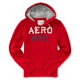 thumbnail image 2 of Aeropostale Sudadera con capucha de forro polar NYC para hombre, rojo, pequeño Aeropostale Sudadera, 2 of 2