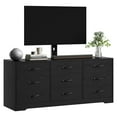 thumbnail image 3 of Wood TV Stand with Mount for TVs Up to 85", Entertainment Center with 9 Drawers, Adjustable Height Media Console, 3 of 9