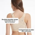 thumbnail image 6 of Sweet Home Farm Compression Bras for Women Posture CorrectingWireless Back Support Full Coverage Sports Pack Of 2 Front Closure Bras, 6 of 8