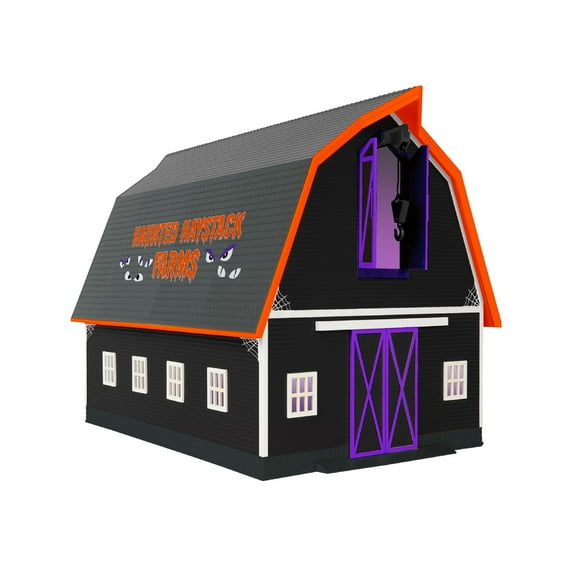 Lionel Halloween Haunted Barn Collectible Building with Blinking Lights