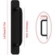 thumbnail image 5 of Manijas de puerta autoadhesivas TUNC Aluminio Negro 147 mm Sencillez, 5 of 5