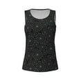thumbnail image 3 of Picia Spider Web Black Pattern Women's Workout Tank Top,Breathable Activewear,Slim Fit Athletic Top,Versatile Workout Moisture-wicking top-Small, 3 of 9