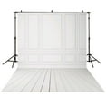 thumbnail image 2 of 3x5ft Vinyl Photography backdrops White Brick Wall wood floor wedding background for photo, 2 of 4