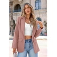 thumbnail image 4 of PRETTYGARDEN Women's Spring Fall Business Casual Blazers Long Sleeve Notch Lapel Trendy Work Office Blazer Jackets Outerwear, 4 of 9