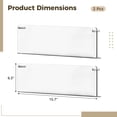 thumbnail image 2 of 2 Pcs Clear Acrylic Wall-Mounted Shelves, No-Drill Transparent Display Racks, Floating Book Holders for Magazines and Records, Modern Easy Installation for Home and Office, 40 cm/15.75 in, 2 of 5