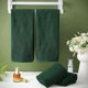 thumbnail image 1 of wonima01 4 Pcs Forest Green Hand Towels Set Christmas Wavy Striped Jacquard Towels 14x29 Inch 100% Cotton Soft Absorbent Decorative for Bathroom Kitchen Gift for Christmas Festival, 1 of 1