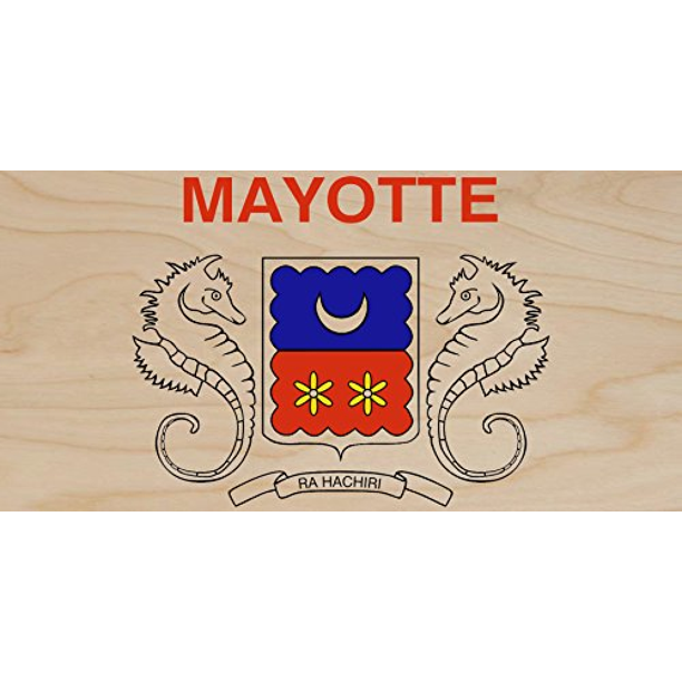 Mayotte World Country National Flags Plywood Wood Print Poster Wall Art Walmart Com Walmart Com