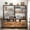 Rustic Brown, variant on Homieasy 2-Pack Rustic Brown Vertical File Cabinet with Shelves, Charging Station, Lock, Large Drawer & Printer Stand