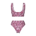 thumbnail image 6 of Rocae Sweet Heart for Bikini Set for Women Two Piece Sexy High Swimsuits Split Crossover Bikini Large, 6 of 9