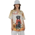 thumbnail image 4 of Happy Thanksgiving Labrador Retriever with Turkey Pumpkins Autumn Vibes Hawaiian Shirt Breathable Summer Unisex Merch Lab Dog Lover Gifts - 12018, 4 of 6