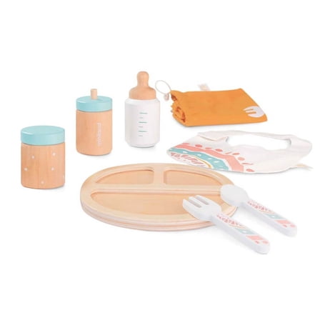 Miniland Doll Wooden Feeding Set