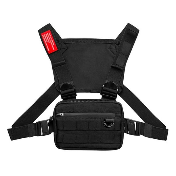Popvcly - Tactical Waist Bag Tactical Vest Chest Pack Hip Hop Function ...
