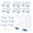 Blue, variant on Blue Plastic File Storage Boxes, 12 Pack with 48 Labels, Office School Organization