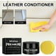 thumbnail image 4 of Crema de Cuero para Sofás, Zapatos, Asientos de Coche, Sillas de Montar, Chaquetas | Limpiador y Acondicionador Incoloro Multiuso | Pulidor Removedor de Manchas | Protege e Hidrata | Tarro de 100g +, 4 of 9