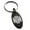 Black, variant on Stainless Steel Letter M Initial 3D Cube Box Monogram Engraved Small Oval Charm Keychain Keyring