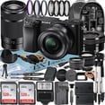 thumbnail image 1 of Cámara sin Espejo Sony a6100 con Lente de 16-50 Mm y 55-210 Mm Trípode Pack de 2 Tarjetas de Memoria de 128 Gb Flash Mochila Paño ZeeTech, 1 of 5