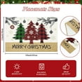 thumbnail image 2 of Christmas Placemats Set of 6 Plaid Christmas Trees Winter Xmas Pine Cone Stems Merry Christmas Holiday Kitchen Dining Table Decoration Seasonal Farmhouse Rustic Burlap Placemats 12x18, 2 of 6