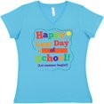 thumbnail image 3 of Inktastic Happy Last Day of School Women's V-Neck T-Shirt, 3 of 5