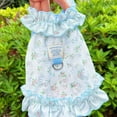 thumbnail image 7 of GASTROPOD Dog Dresses for Small Dogs Girl,Polyester Printed Everyday Dress Small Dog Clothes,Convenient for Outings with Flower Pet Clothes,Blue,L, 7 of 7