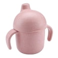 thumbnail image 4 of Tazas para bebé con asa, Color sólido, a prueba de fugas, estilo paja de trigo, portátiles, 1 Uds., 4 of 5