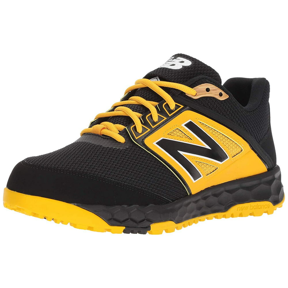 New Balance Men's 3000v4 Turf Baseball Shoe, Black/Yellow, 10.5 D US ...
