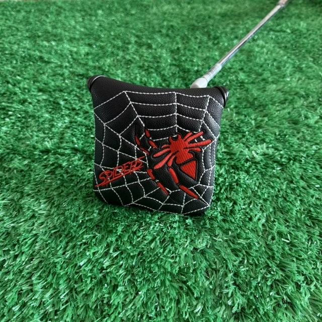 Spider PU Leather Golf Headcover Large Mallet Putter Covers for MySpider X Spider X Putter black