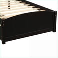 thumbnail image 2 of Twin Size Pine Wood Platform Bed with Two Drawers, Espresso – No Box Spring Needed, 2 of 12