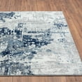 thumbnail image 3 of Luxe Weavers Contemporary Abstract Blue 4x5 Area Rug, Machine-Made Modern Carpet, 3 of 7