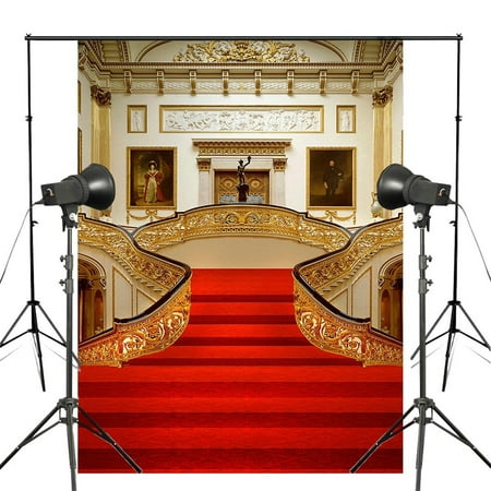 Image of Background 5x7ft Red Carpet Photography Backdrop For Wedding Events Photo Studio Props