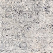 Hauteloom Dingwall Living Room, Bedroom Area Rug - Traditional - Gray, Medium Gray, Blue - 2' x 3'3