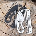 thumbnail image 2 of Labymos 10 PCS Multi-Tool Card 17 In 1 Multifunction Fishing Hook Card for Emergency Survival Hiking Camping Fishing, 2 of 7