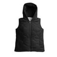 thumbnail image 6 of Cute Jackets Women's Winter Solid Color Quilted Hooded Cotton Jacket With Zip Lining And Pockets Black S, 6 of 7
