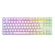 thumbnail image 1 of Teclado Mecánico Gamer Blanco Switch Rojo Retro Iluminado RGB Bora, 1 of 10