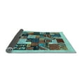 thumbnail image 2 of Ahgly Company Indoor Round Abstract Light Blue Contemporary Area Rugs, 8' Round, 2 of 4