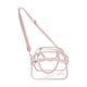 thumbnail image 1 of Bolso de hombro de PVC con correa ajustable extraíble, impermeable, cruzado, transparente Rosa, 1 of 9