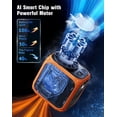 thumbnail image 2 of Ventilador de cintura portátil Yestono recargable con chip AI naranja, 2 of 7