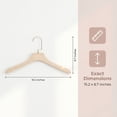 thumbnail image 6 of Unique Bargains 2Pcs Plastic Durable Space Saving Nonslip Hangers Beige 15.2x8.7inch, 6 of 6