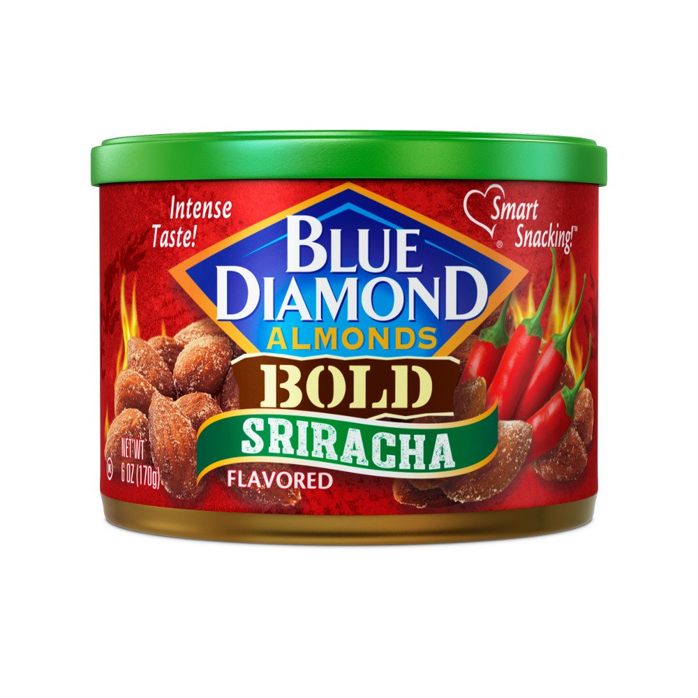 Blue Diamond Gluten Free Almonds, Bold Sriracha, 6 Ounce